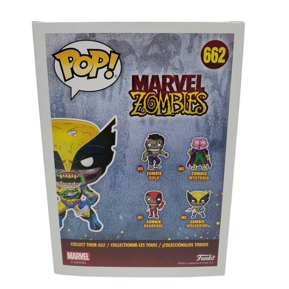 Funko POP 662 GITD Marvel Zombie Wolverine NIB - Picture 4 of 9